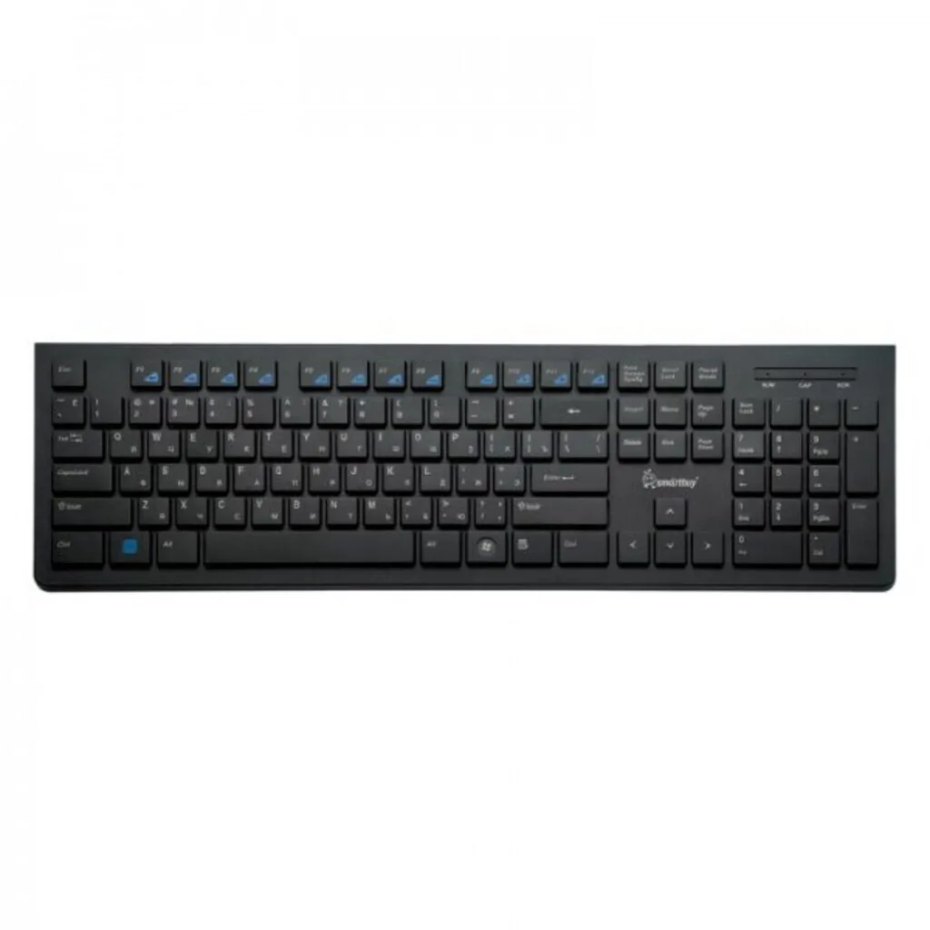 Клавиатура проводная мультимедийная Slim Smartbuy 206 USB черная