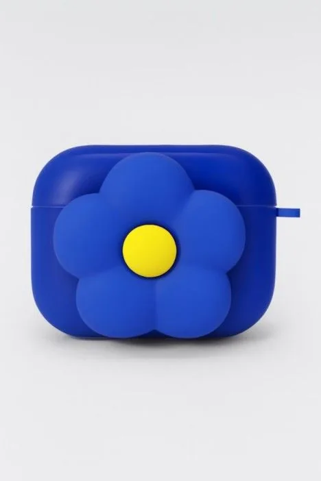 Чехол для AirPods Pro "Цветок", синий