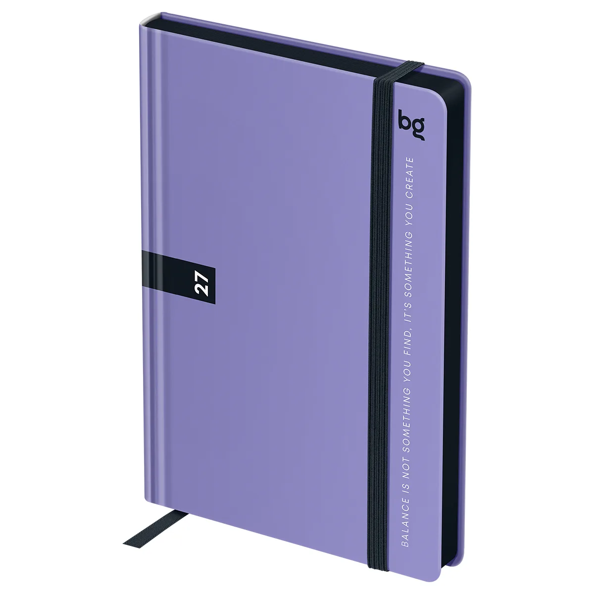 Ежедневник датированный 2027г, А6, 176л., 7БЦ BG"Monochrome. Mauve", лиловый, soft tuch