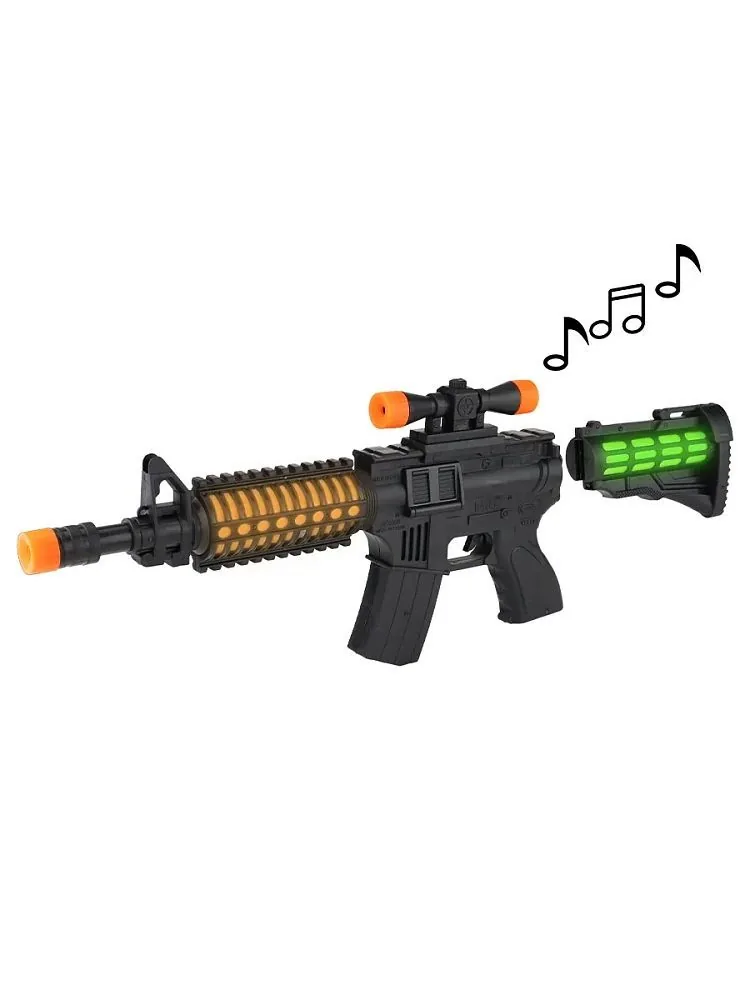 Автомат игрушечный 47 см, свет, звук