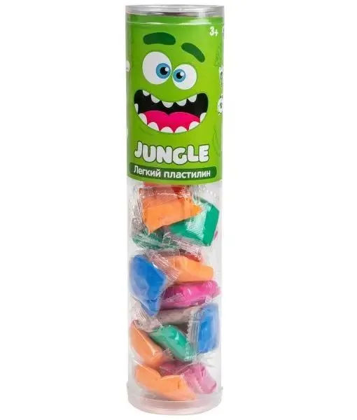 Пластилин супер легкий   6цв*10гр, Crazy Clay. Jungle
