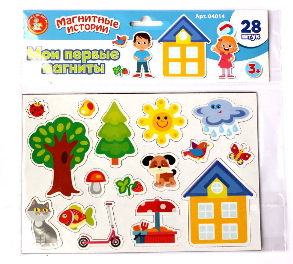 Игра магнитная "Мои первые магниты" 28 фигурок 3+