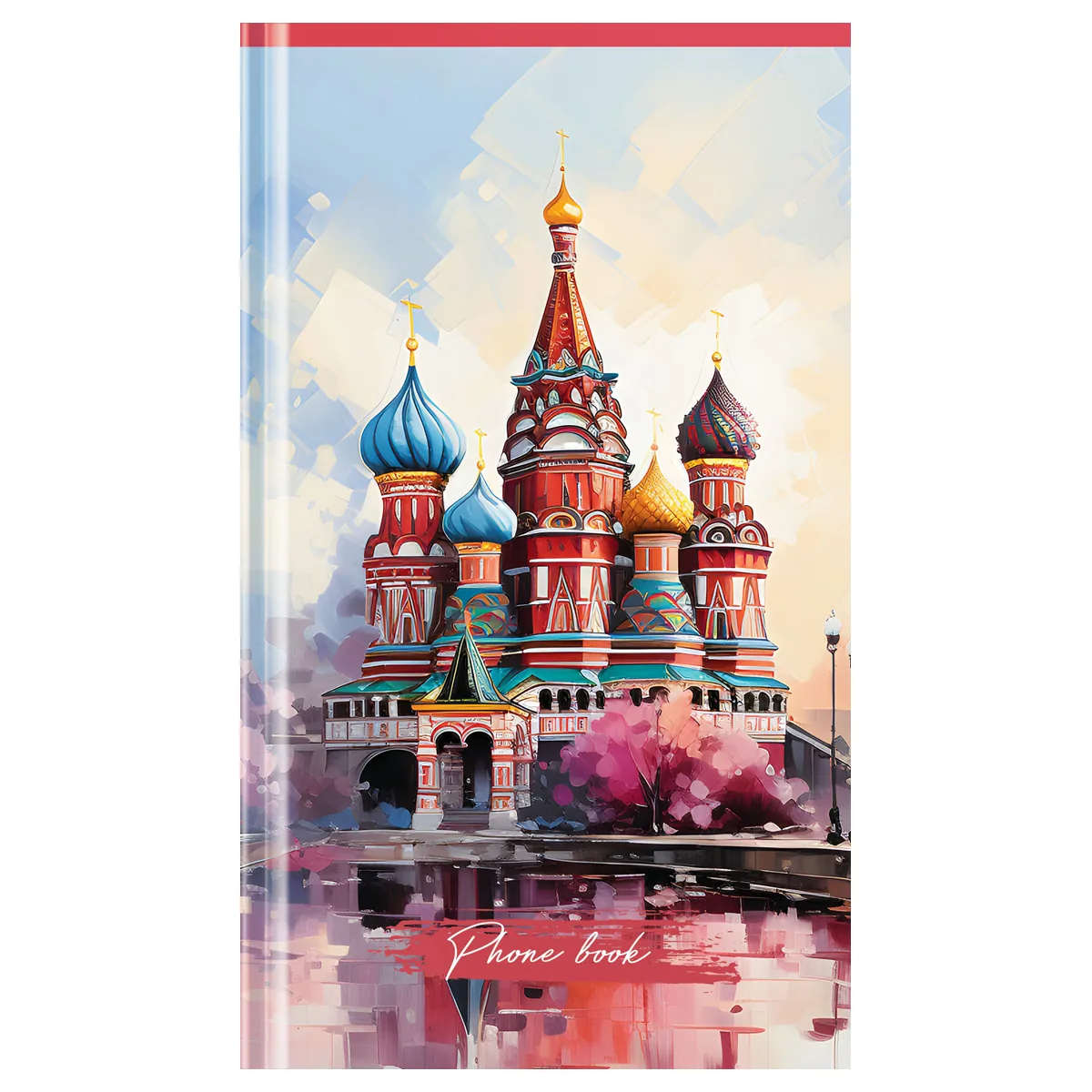 Телефонная книга А5, 80л., 7БЦ, OfficeSpace "Россия. Символика", выборочный УФ-лак, с высечкой