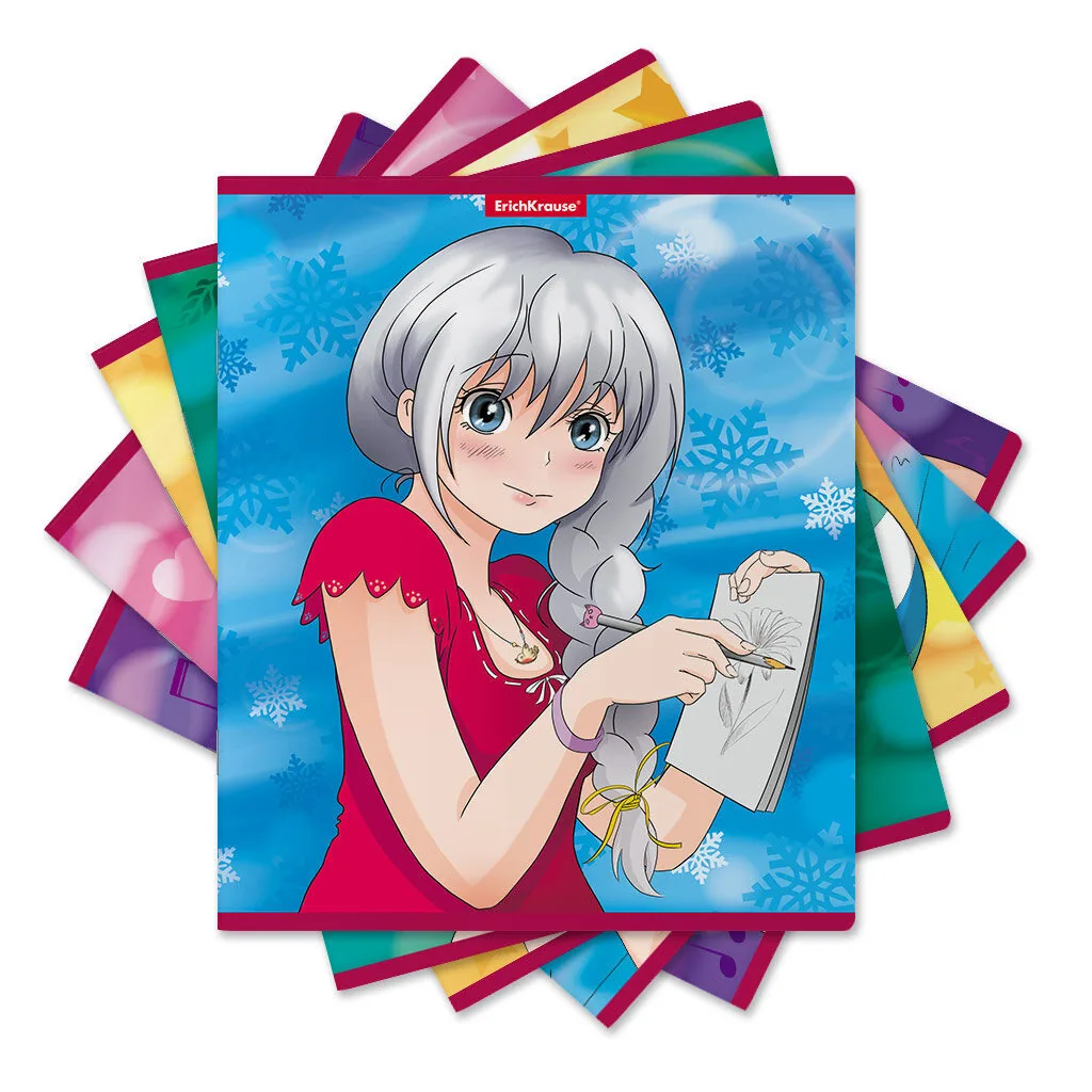 Тетрадь А5 48л кл. Erich Krause "Manga Girls"