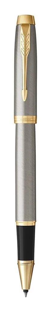 Parker IM Core Роллер Т321 Brushed Metal GT F черные чернила