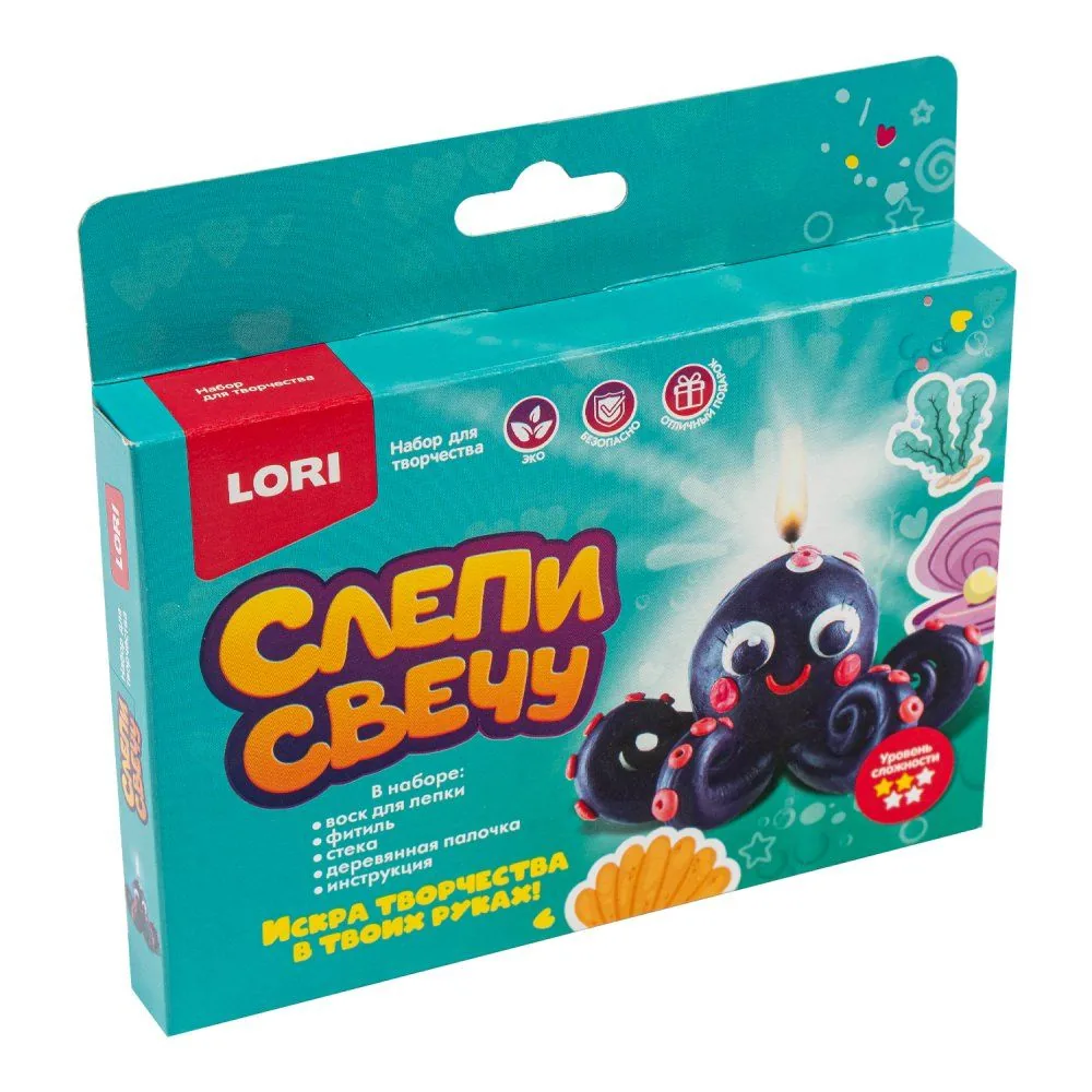 Набор для лепки свечей "Осьминог" 4+