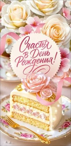 Конверт для денег "С Днем Рождения!"