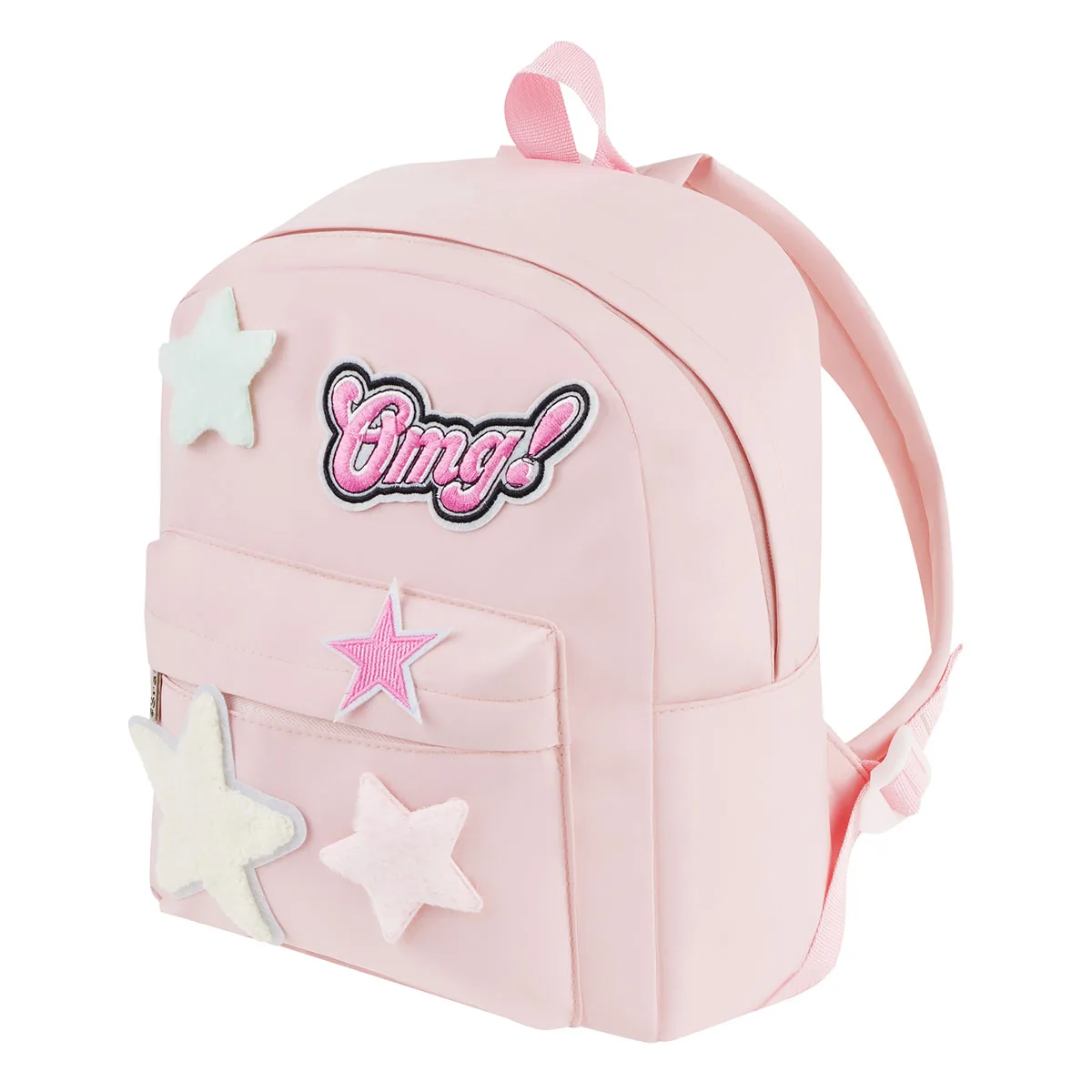 Рюкзак детский Först "Little Star" 32*25*11см, 1 отделение, 4 кармана, мягкая спинка, розовый