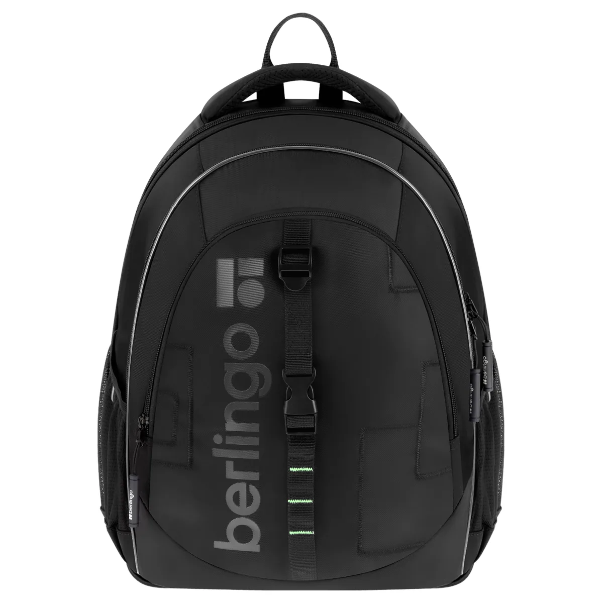 Рюкзак Berlingo NeoFlex "Cyber black" 37*29*17,5см, 3 отделения, 2 кармана, эргономичная спинка
