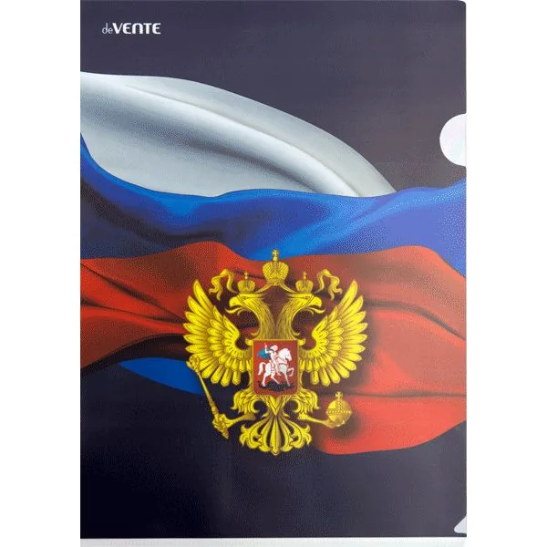 Папка уголок А4 "deVENTE. Герб", 0,18мм, непрозрачная