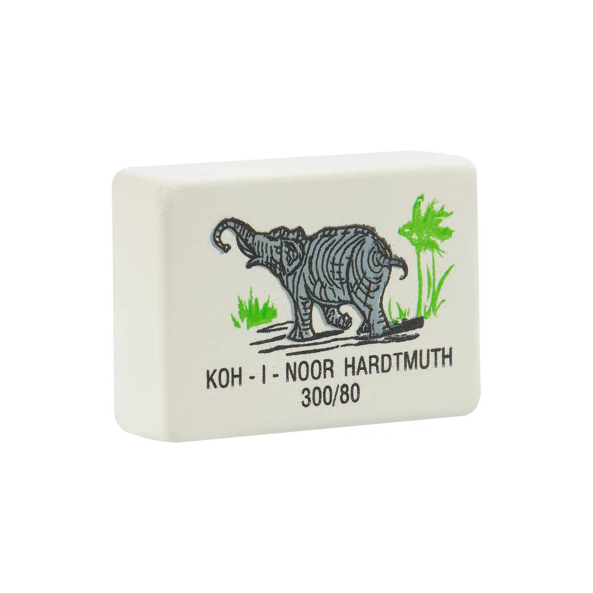 Ластик Koh-I-Noor "Elephant" 300/80, прямоугольный, натуральный каучук, 26*18,5*8мм, цветной