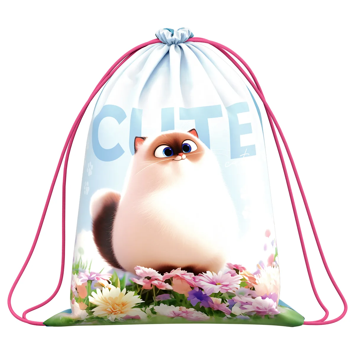 Мешок для обуви 1 отделение ArtSpace "Cute cats", 340*420мм