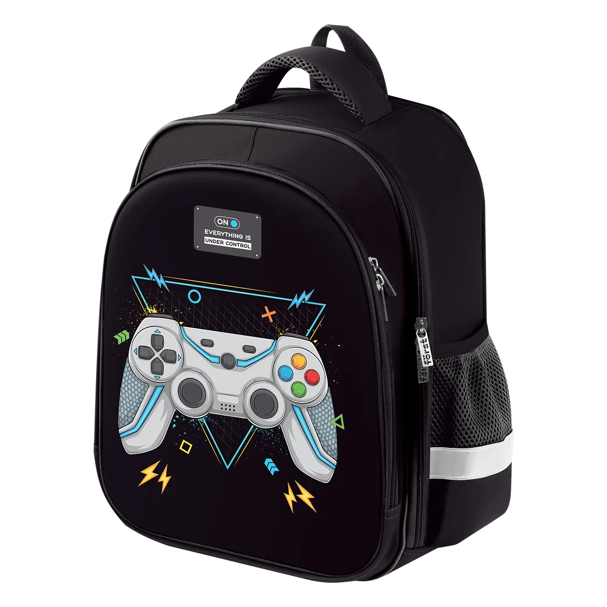 Ранец Först School Light "Computer games" 35*29*12см, 2 отделения, 2 кармана, анатомическая спинка