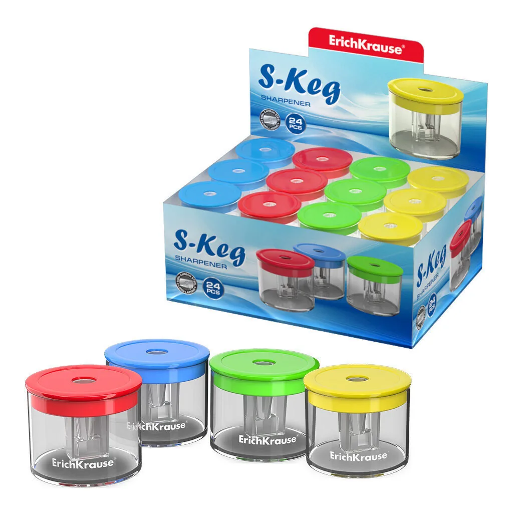 Точилка пласт. с контейнером  1 отв. S-Keg