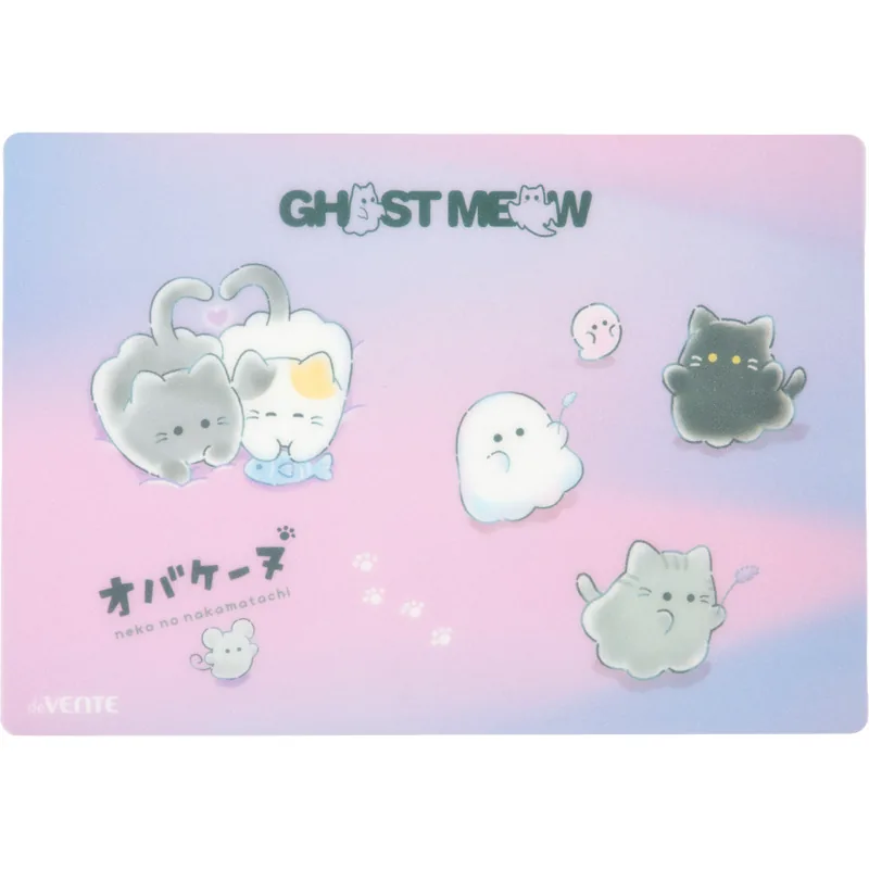 Настольное покрытие д/лепки 33*23см "Ghost Meow" 600мкм, пулупрозрачное