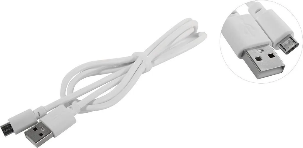 Дата - кабель Smartbuy USB - micro USB, 1 м, белый