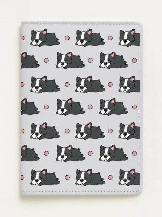 Обложка для паспорта ПВХ "French Bulldog" плотность 600 мкм