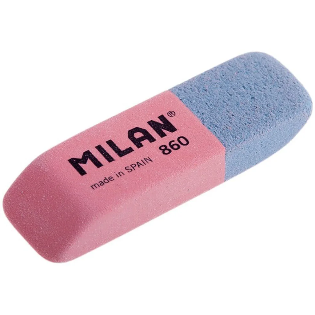 Ластик MILAN "860" скошенный, комбинированный, натуральный каучук
