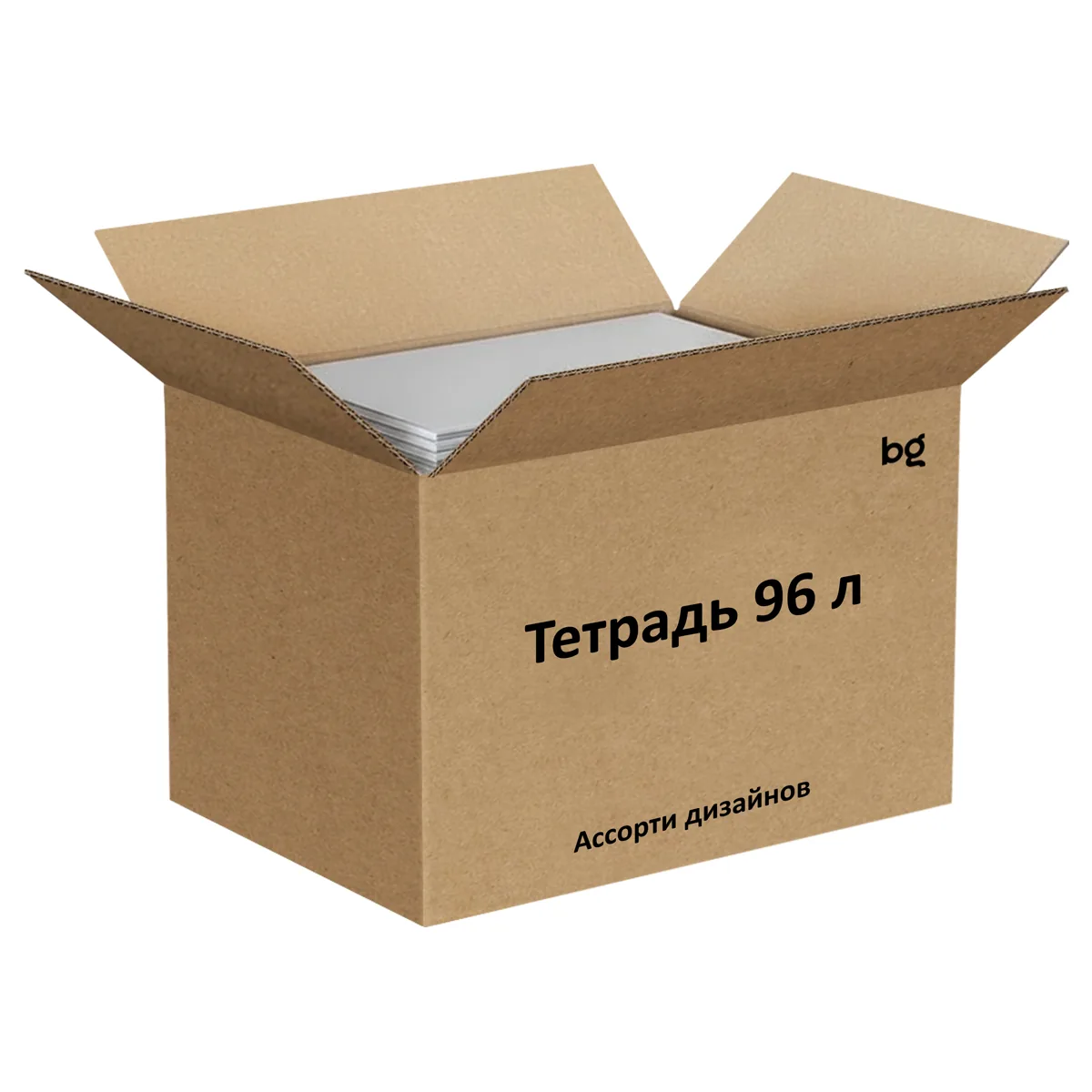 УЦЕНКА - Тетрадь 96л., А4, клетка BG "Ассорти"