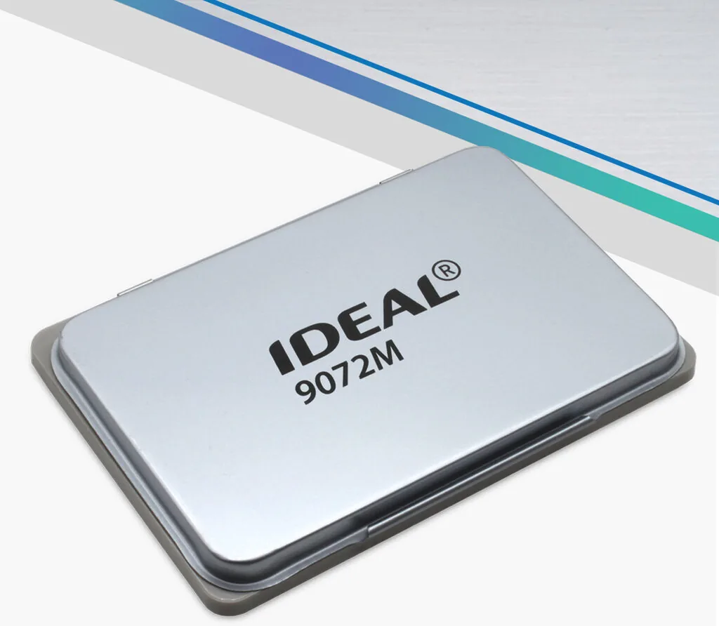 Подушка штемпельная IDEAL настольная 70*110мм, металл, неокрашенная