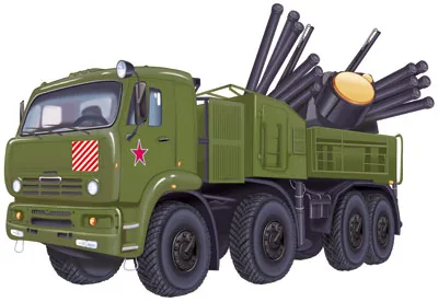 Плакатфигурный А4 "Военная машина Панцирь"