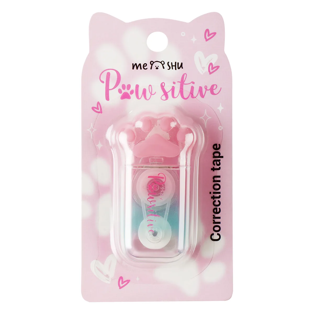 Корректирующая лента MESHU "Sweet Paw", 5мм*6м, блистер, европодвес, ассорти
