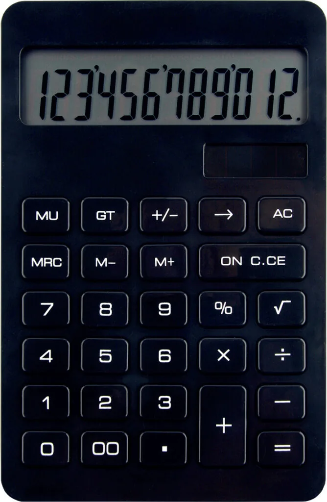 Калькулятор  12 разр. Silwerhof  настольный, черный SH-1810-12
