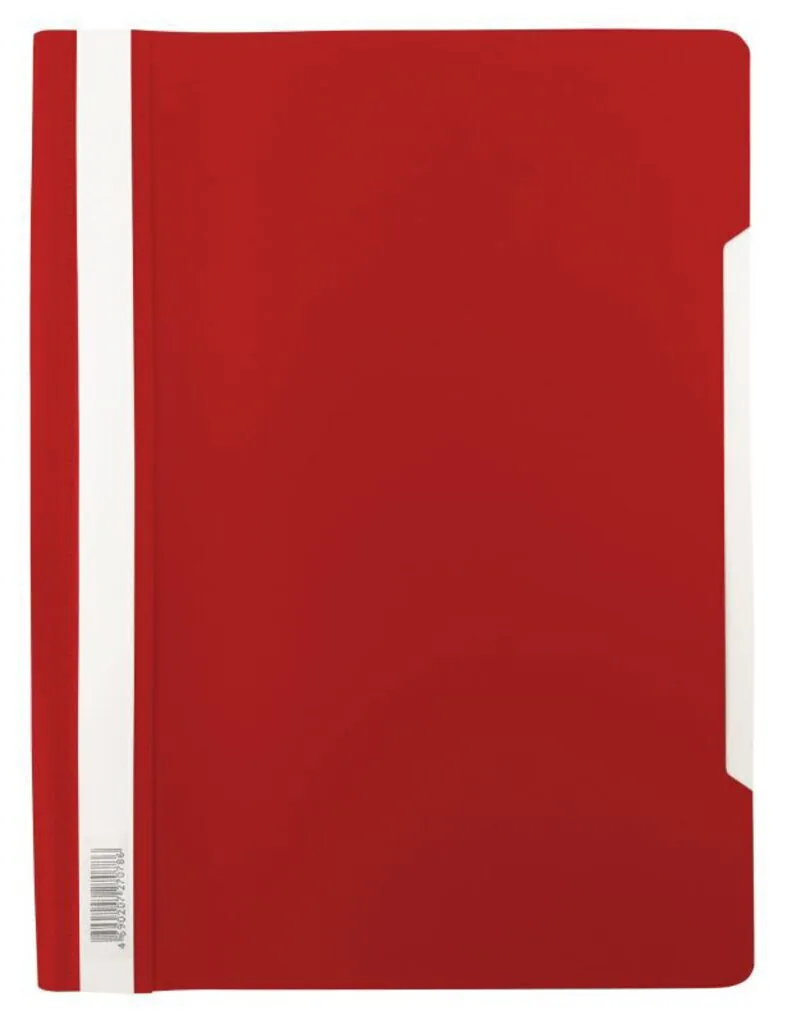 Скоросшив. пласт. прозр. верх.  красный Люкс , 0.14/0.18