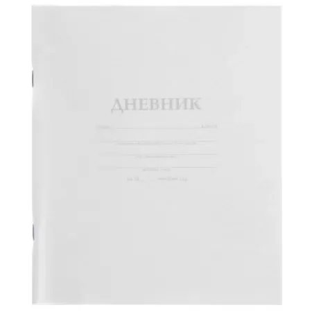 Дневник универсальн.  пласт. обл. "Белый" 40 л.