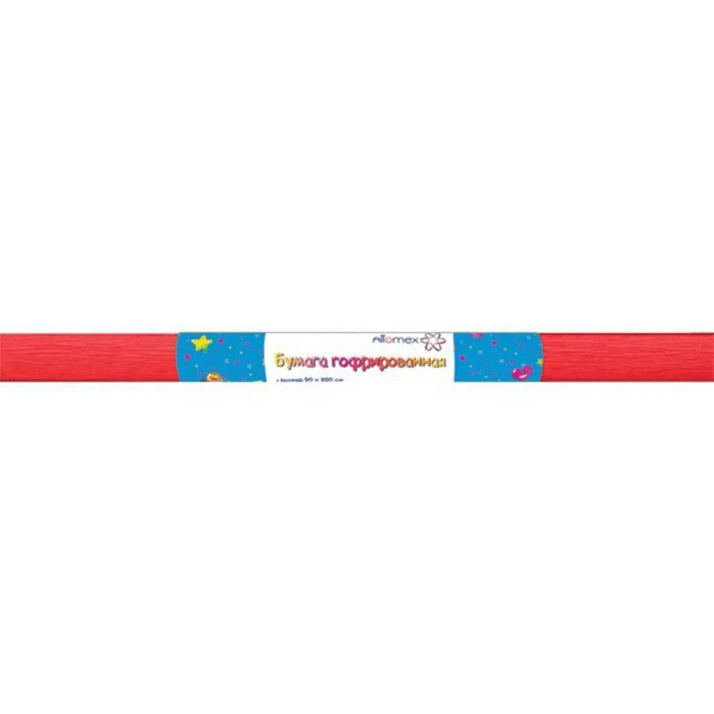 Бумага подел. 50*250 32 г/м рулон   креп красная