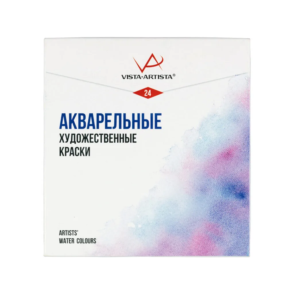 Акварельные краски худож. 24цв. VISTA-ARTISTA в кюветах