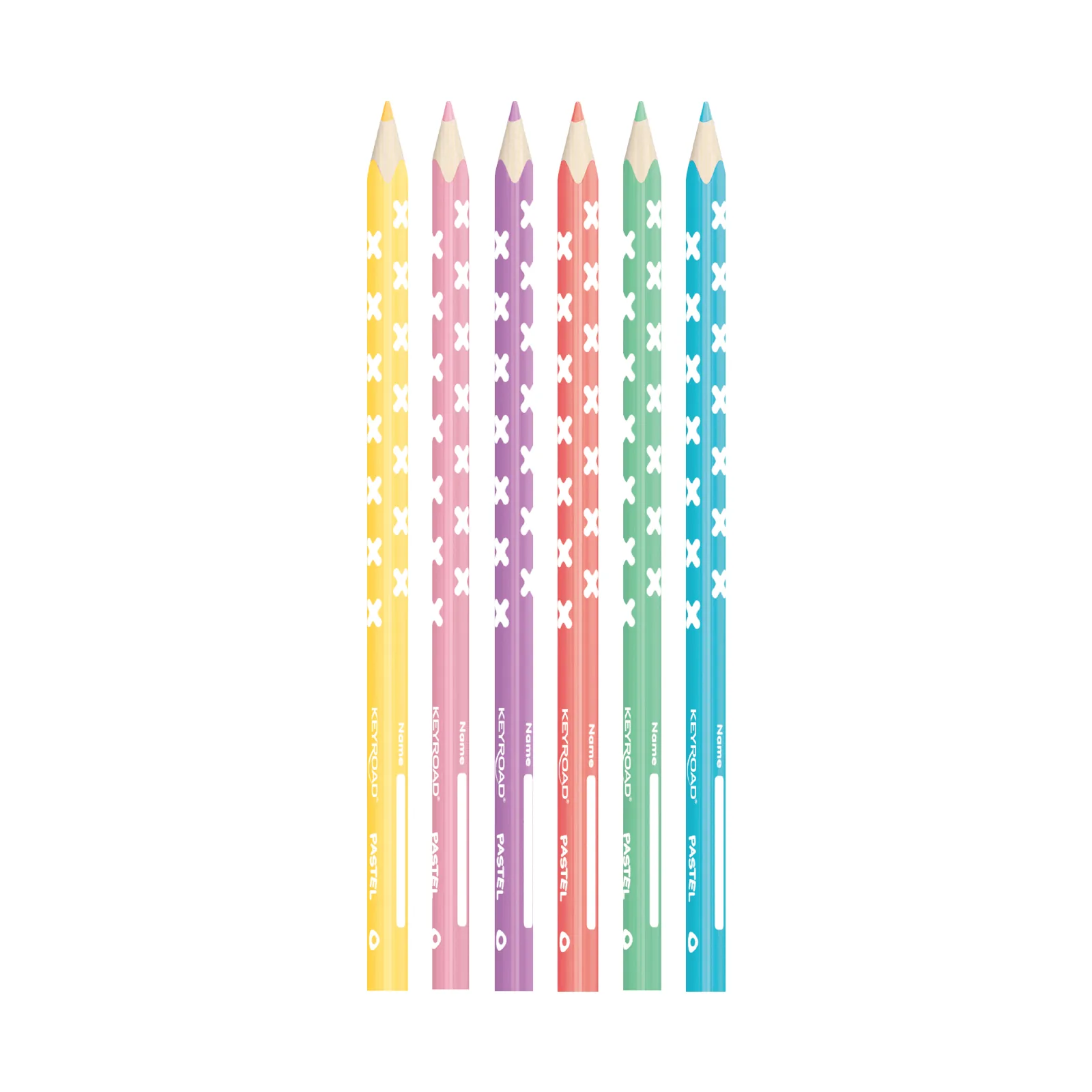 Карандаши цвет.  6цв  KEYROAD Pastel, пастельные цвета