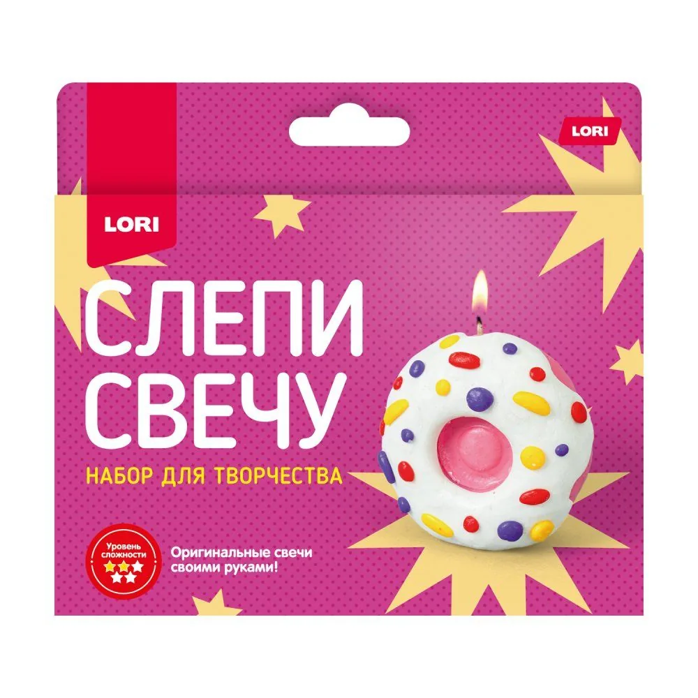Набор для лепки свечей "Пончик" 4+