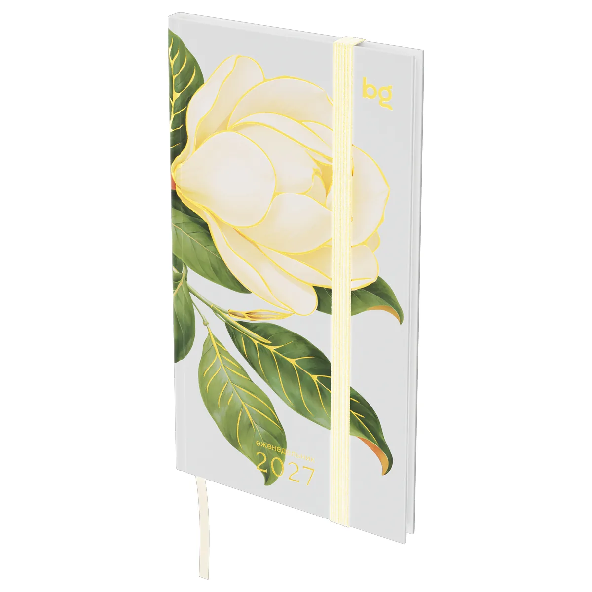 Еженедельник датированный 2027г., 90*165, 64л., твердый переплет 7БЦ, BG "Символ года",графитовый