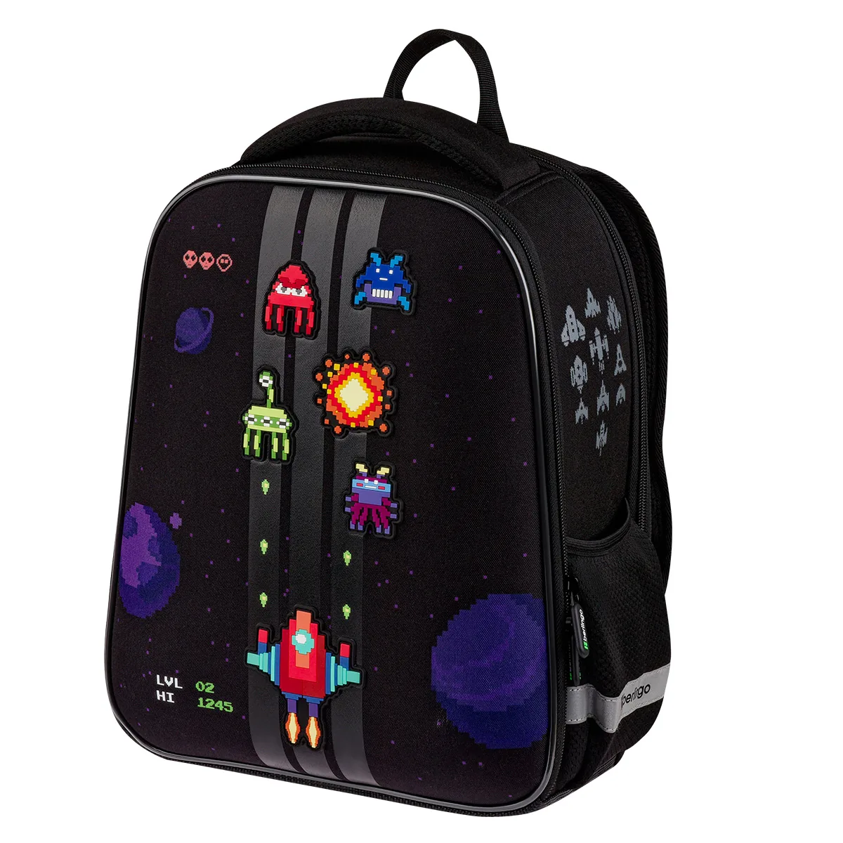 Ранец Berlingo Expert Mini "Space Battle" 36*27*14см, 2 отделения, 2 кармана, анатомическая спинка