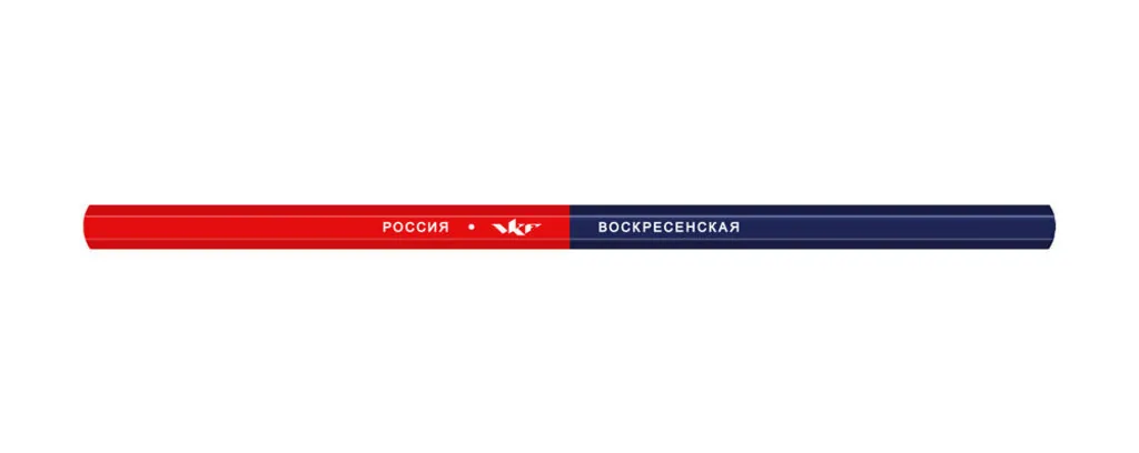 Карандаш двухцветный  ВКФ  2М красно-синий, d стержня 3мм