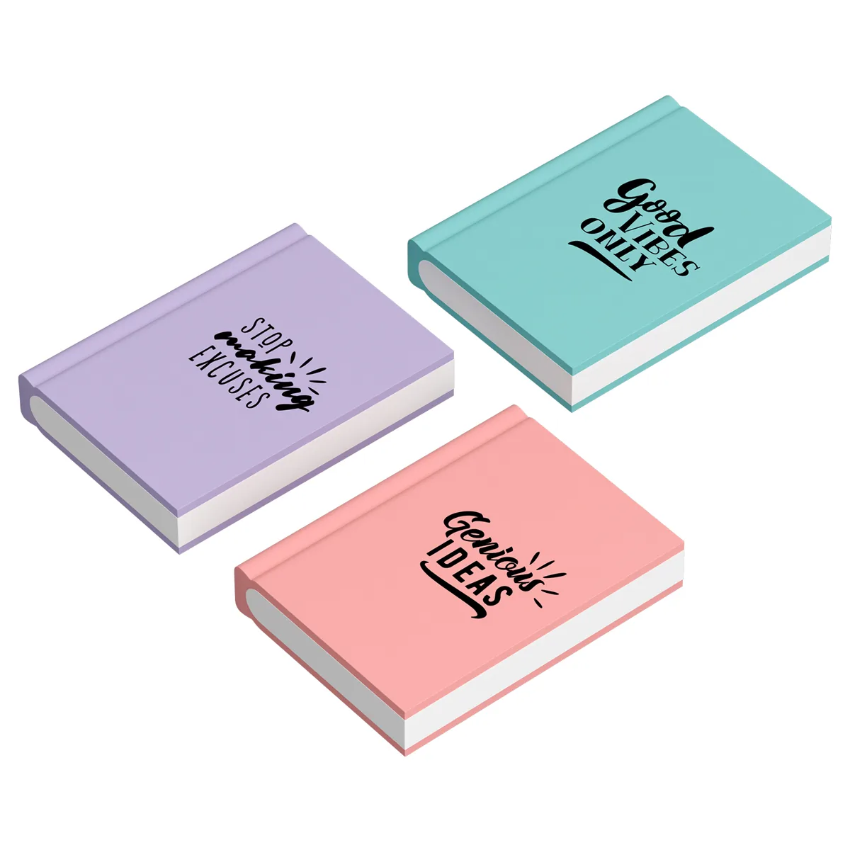 Ластик Berlingo "Notebook", термопластичная резина, цвета ассорти, 48*34*8мм
