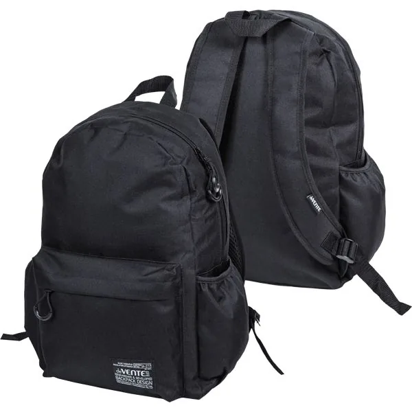 Рюкзак подростковый 40*29*17см deVENTE "Black" , 1 отд, 1 пер.карм, 2 боковых, черный