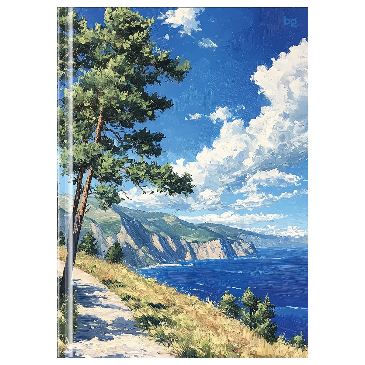 Бизнес-блокнот А4, 80л., BG "Пейзаж", глянцевая ламинация
