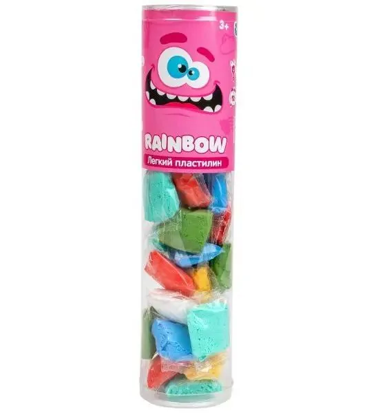Пластилин супер легкий   6цв*10гр, Crazy Clay. Rainbow