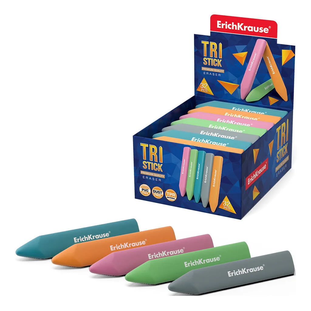 Ластик ЕК "Tri Stick" трехгранная форма