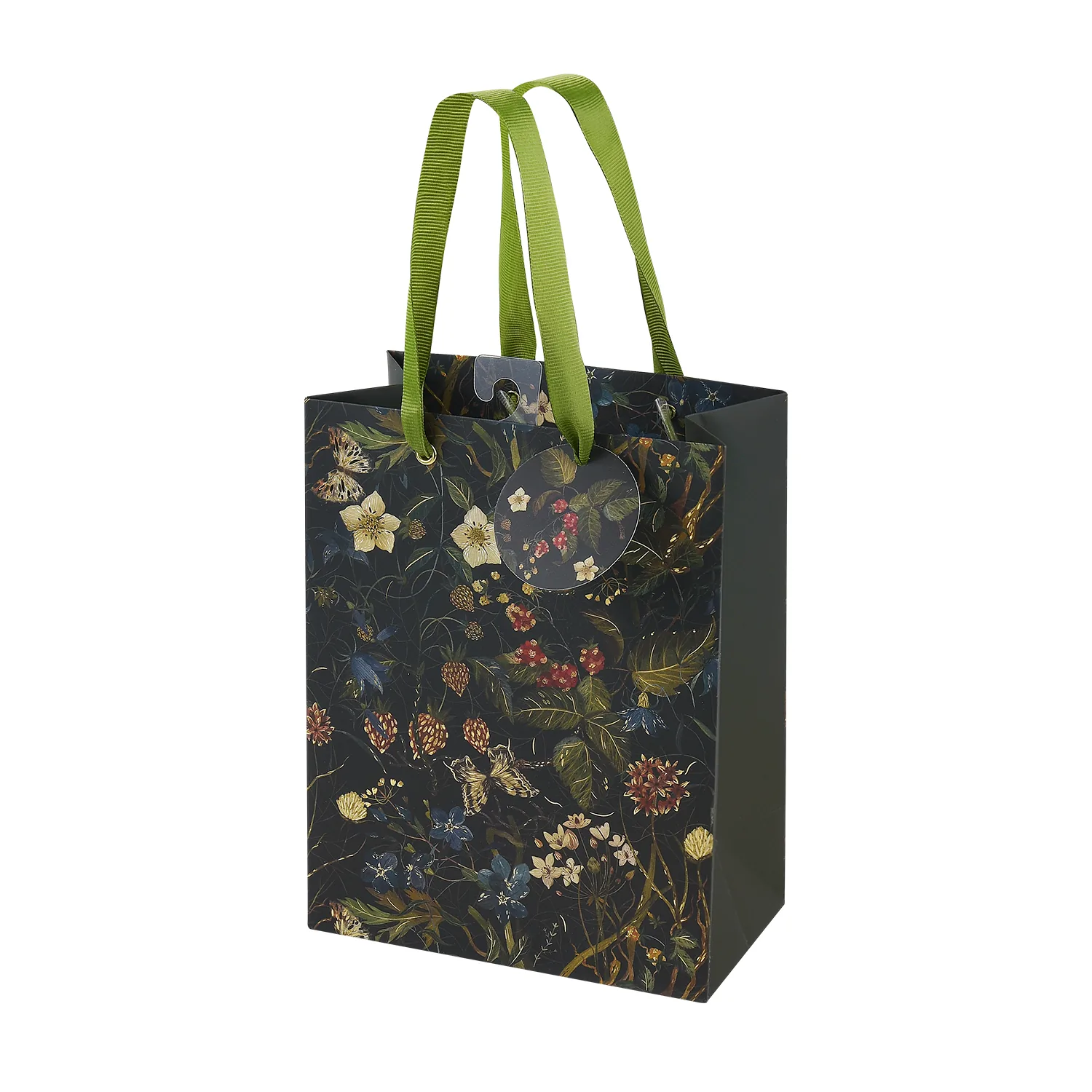 Пакет подар. бумажн. 18*23*10 см 210гр/м2 Flora. Лесные ягоды