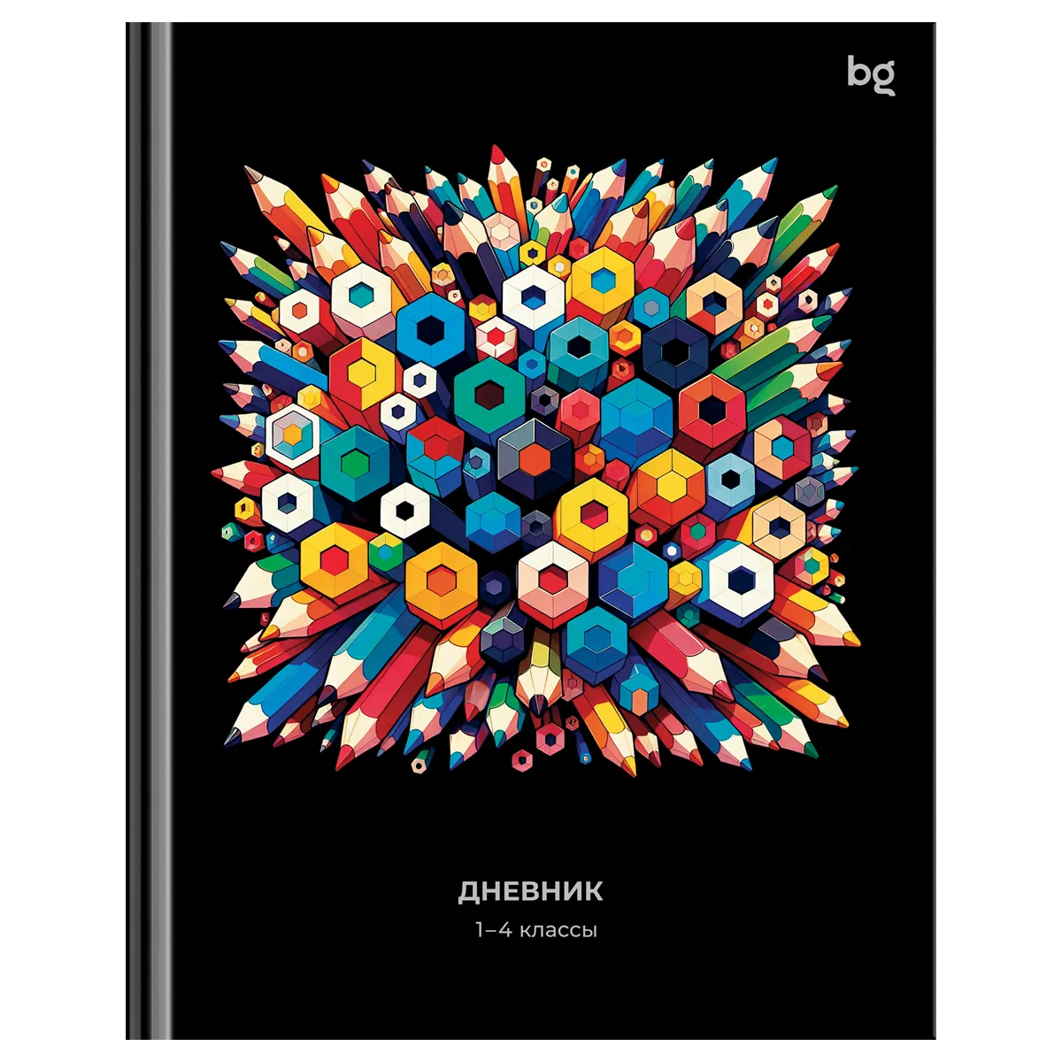Дневник 1-4 кл., 48л., (твердый) BG "Карандаши", глянцевая ламинация