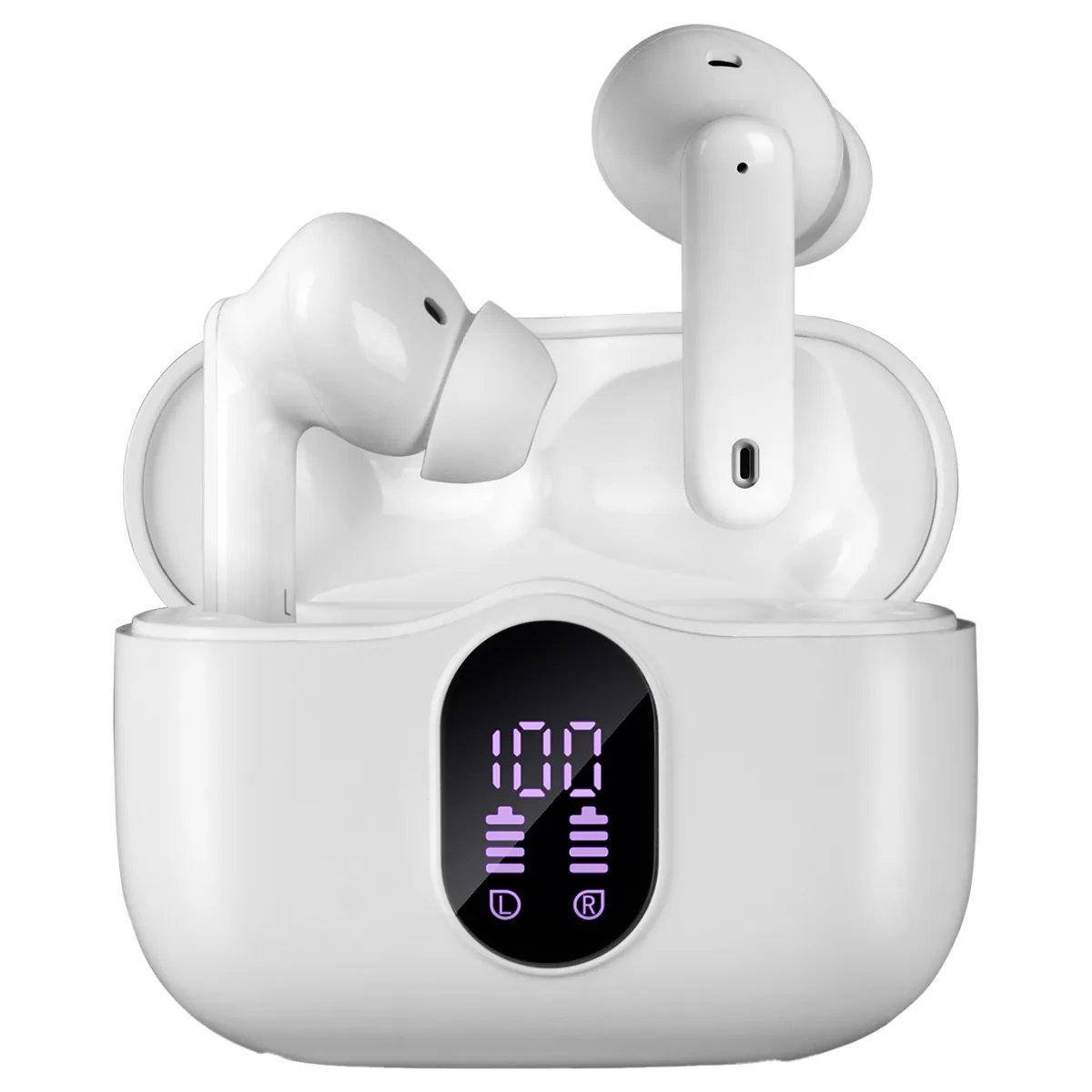 Наушники с микрофоном беспроводные Sven E-310B, TWS Bluetooth, разъем Type-C, белый