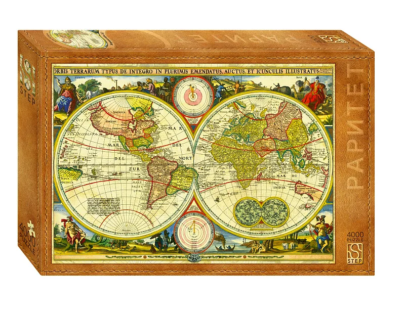 Пазлы 4000 элементов  1360*960мм.  "Историческая карта. 1657"