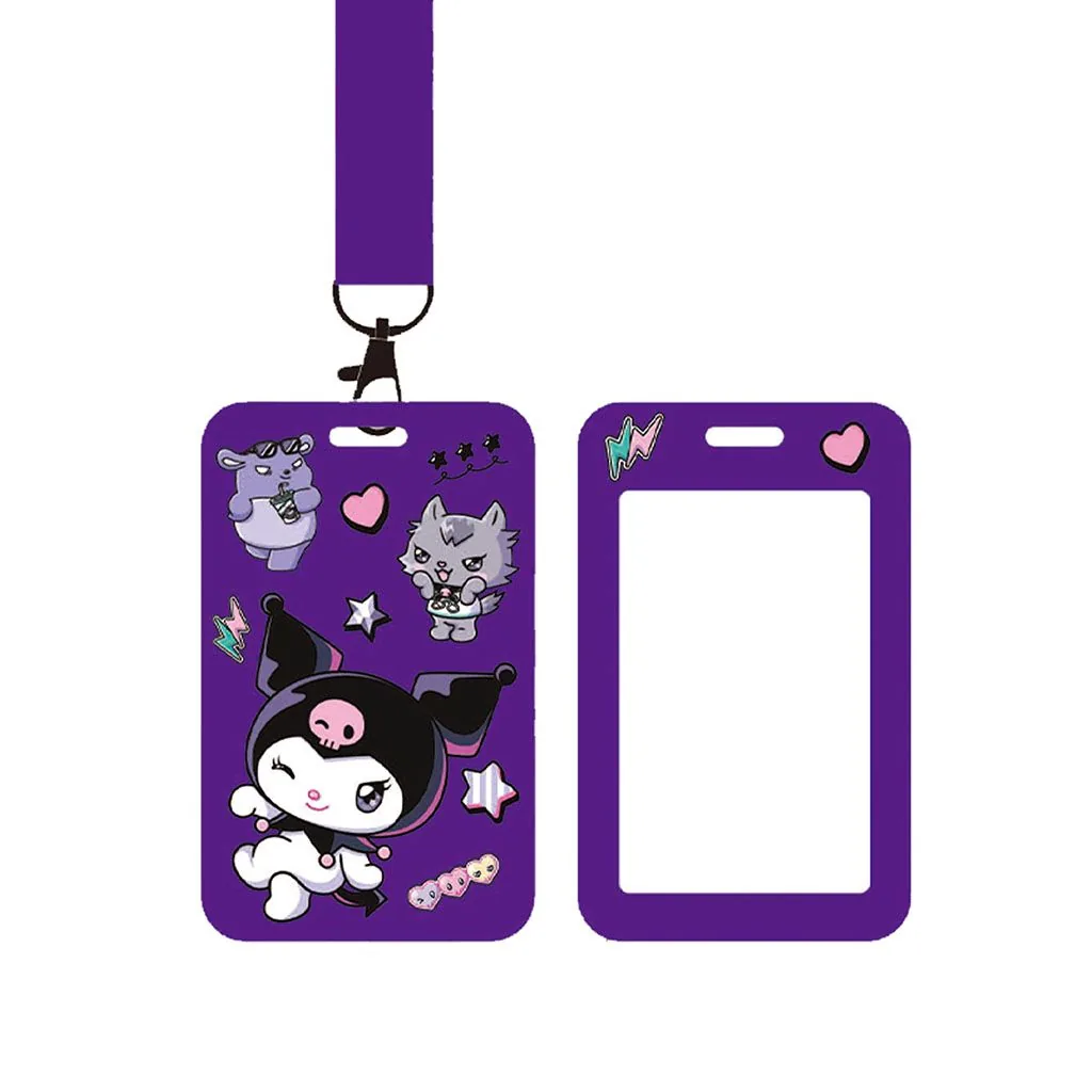 Бейдж 70*110 мм вертикальный "Kuromi", карабин