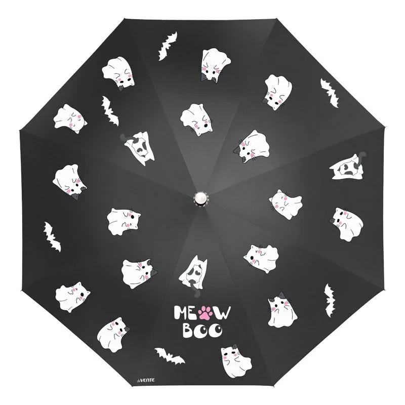 Зонт  60см "deVENTE. Ghost Meow" , стальной каркас, пластиковая рукоятка