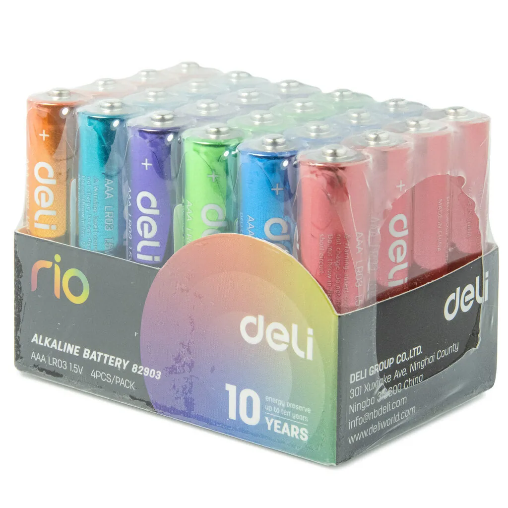 Батарейка LR-03 (ААА) Deli Rio , блистер, цена 1 шт