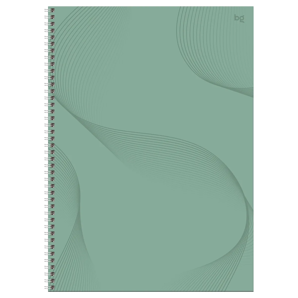 Тетрадь 160л., А4 клетка на гребне BG "Мятное настроение", soft-touch ламинация, выб. лак, твердая обложка