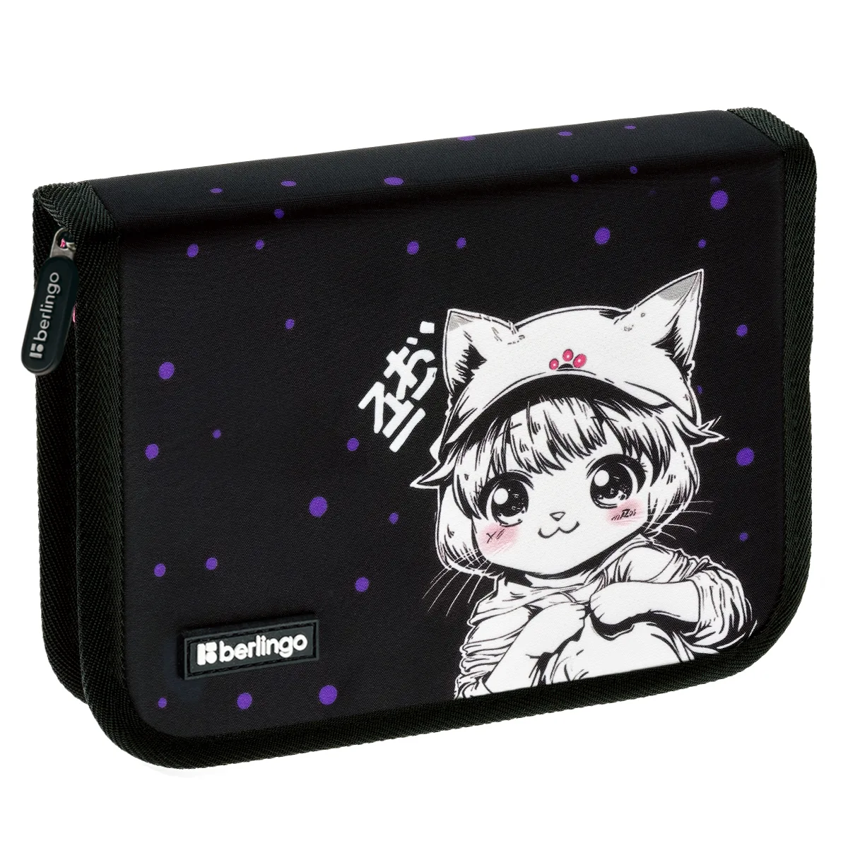 Пенал 1 отделение, 200*140*40 мм, Berlingo "Kawaii Dream", 1 дополнительная откидная секция, полиэстер